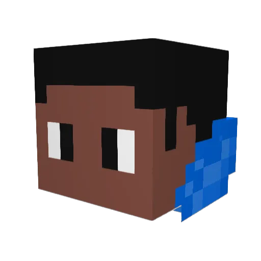 Powerbarrel24 Minecraft avatar head, 3D render