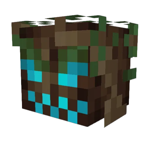 PoweredBR Minecraft avatar head, 3D render