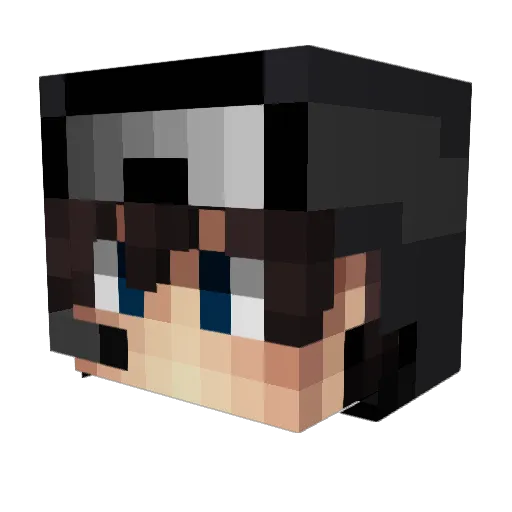 Powerfull_ytb Minecraft avatar head, 3D render