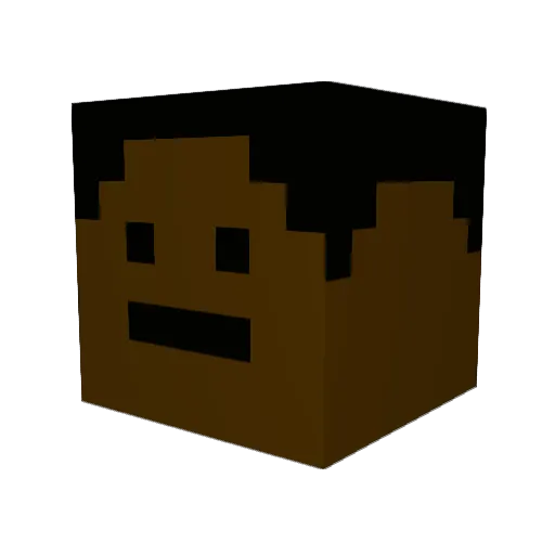 Powers239 Minecraft avatar head, 3D render