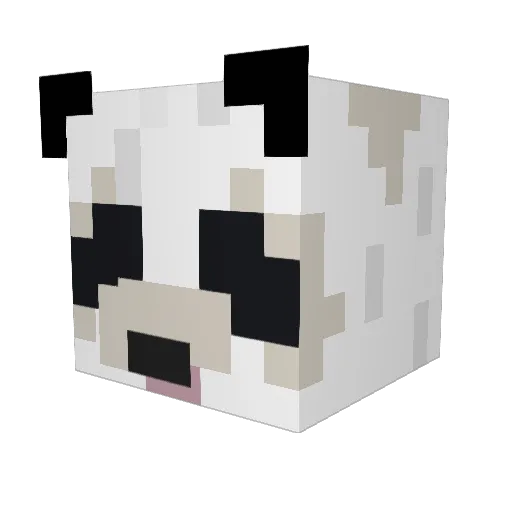 Powershoter Minecraft avatar head, 3D render