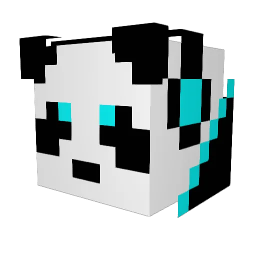 Pownders Minecraft avatar head, 3D render