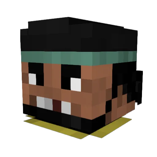 PowntByMe Minecraft avatar head, 3D render