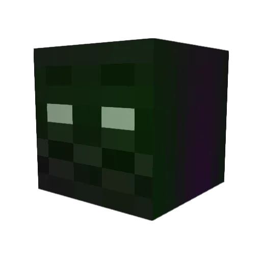 Powrtripp Minecraft avatar head, 3D render