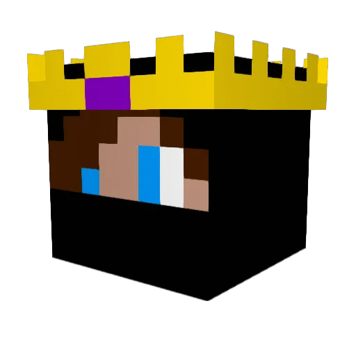 Powuby Minecraft avatar head, 3D render