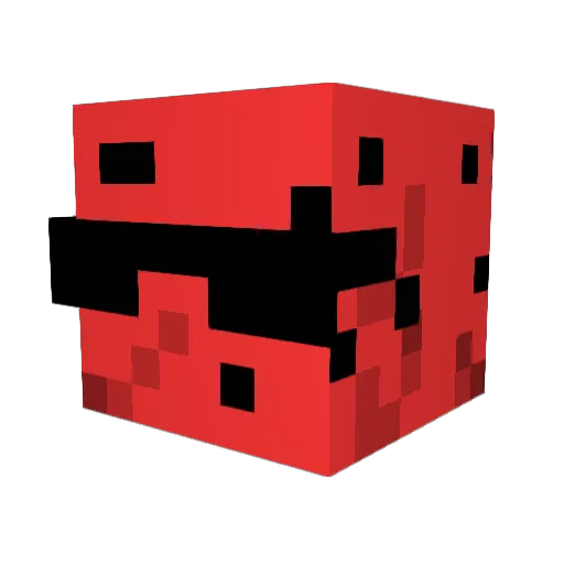 Powx Minecraft avatar head, 3D render