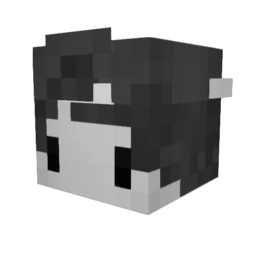 PoxaGustta Minecraft avatar head, 3D render