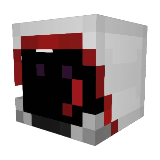 Poxidal Minecraft avatar head, 3D render