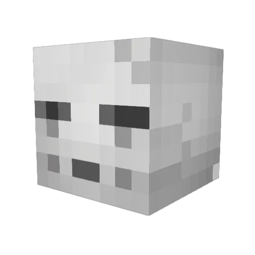 PoyLi Minecraft avatar head, 3D render