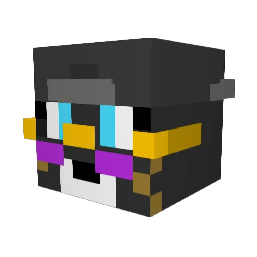 PoyoLewis Minecraft avatar head, 3D render