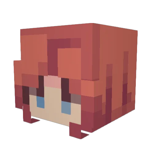 Poyooooooooo Minecraft avatar head, 3D render