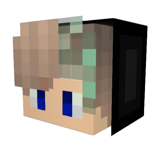 Poysmaster Minecraft avatar head, 3D render
