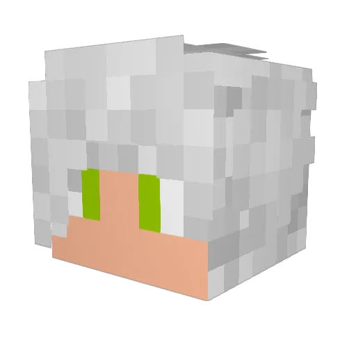 PozeGemes Minecraft avatar head, 3D render