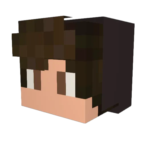 Pozitiv2288 Minecraft avatar head, 3D render