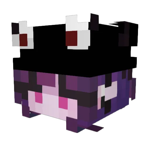 PozyPrue Minecraft avatar head, 3D render