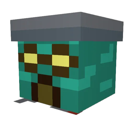 PpPooPooMan_ Minecraft avatar head, 3D render