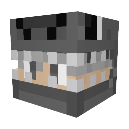 Ppantt Minecraft avatar head, 3D render