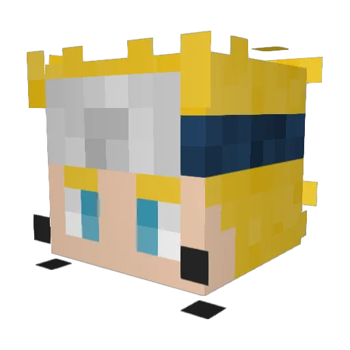 Pparker977 Minecraft avatar head, 3D render