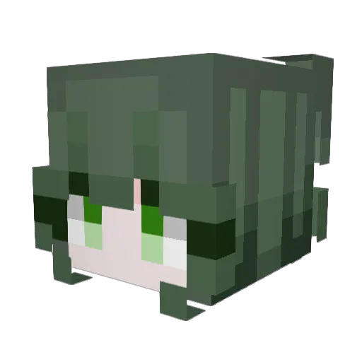 Ppibick Minecraft avatar head, 3D render