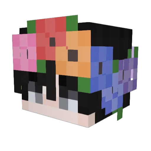 Pqint2019 Minecraft avatar head, 3D render