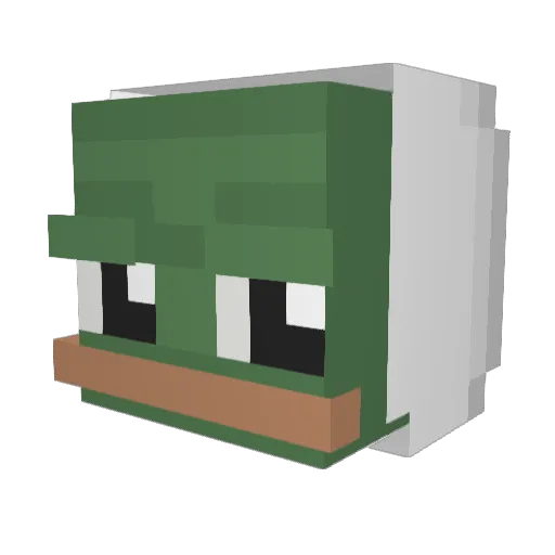 PqlarAlt6 Minecraft avatar head, 3D render