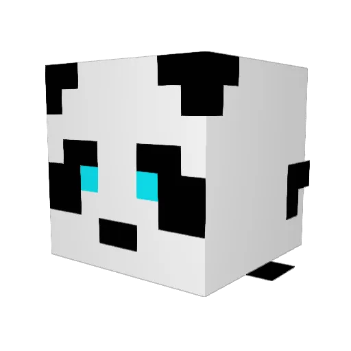 PqulyD Minecraft avatar head, 3D render