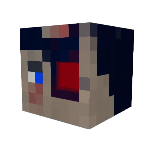 Pr0100_H4KER Minecraft avatar head, 3D render