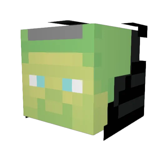 Pr0M3theus_ Minecraft avatar head, 3D render