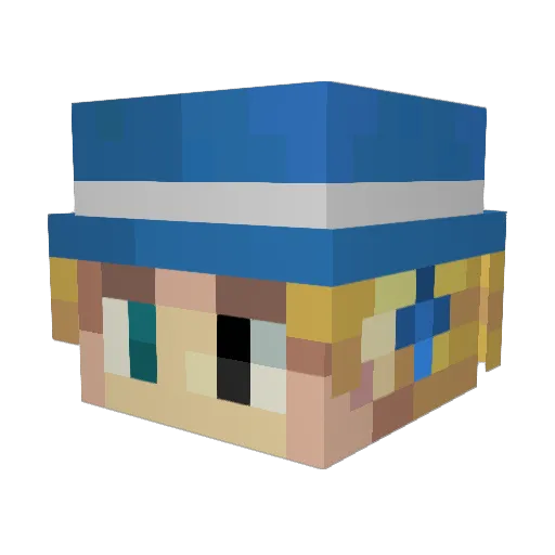 Pr0blemat1kk Minecraft avatar head, 3D render