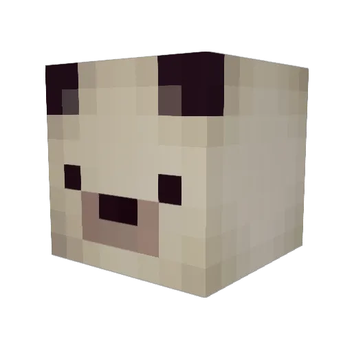 Pr0fty Minecraft avatar head, 3D render