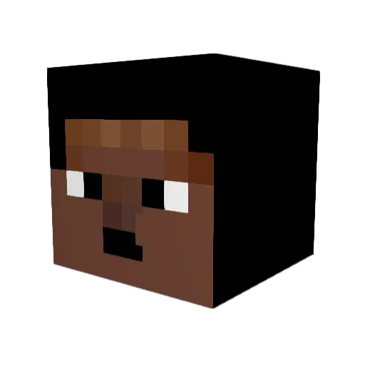 Pr1Bj4 Minecraft avatar head, 3D render