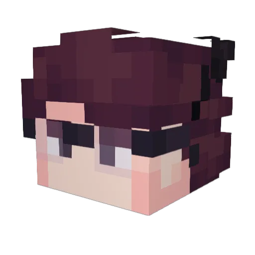 Pr1aniK_RPw Minecraft avatar head, 3D render