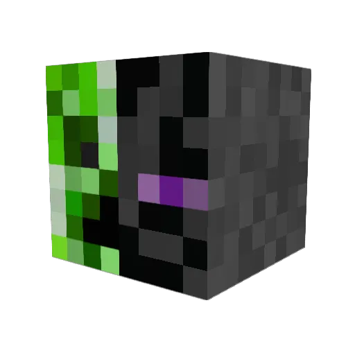 Pr1m0N Minecraft avatar head, 3D render