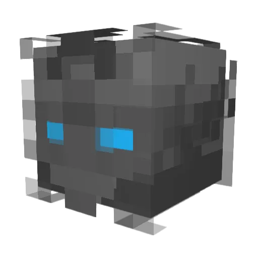 Pr3sentHead Minecraft avatar head, 3D render