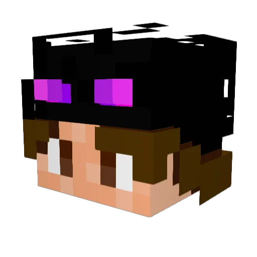 Pr3st3n Minecraft avatar head, 3D render