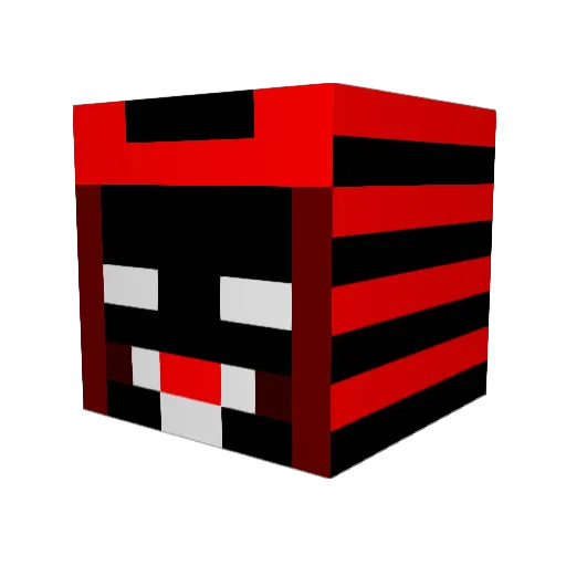 Pr4ve Minecraft avatar head, 3D render