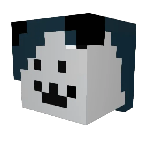 Pr4wns Minecraft avatar head, 3D render