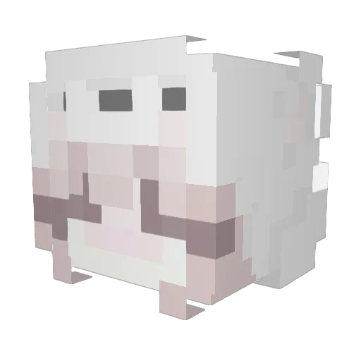 Pr505_ Minecraft avatar head, 3D render