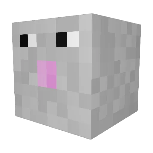 PrOsIaK_ Minecraft avatar head, 3D render