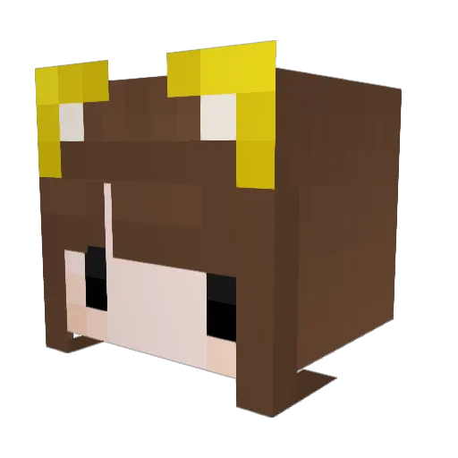 PrOyLn Minecraft avatar head, 3D render
