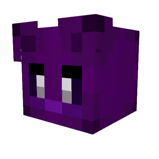 PrZV Minecraft avatar head, 3D render