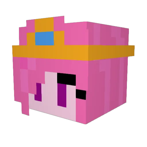 Pr_Bubblegum Minecraft avatar head, 3D render