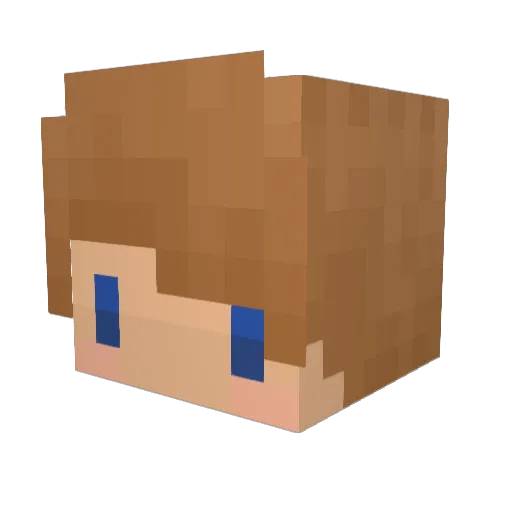 Pr_Marth Minecraft avatar head, 3D render