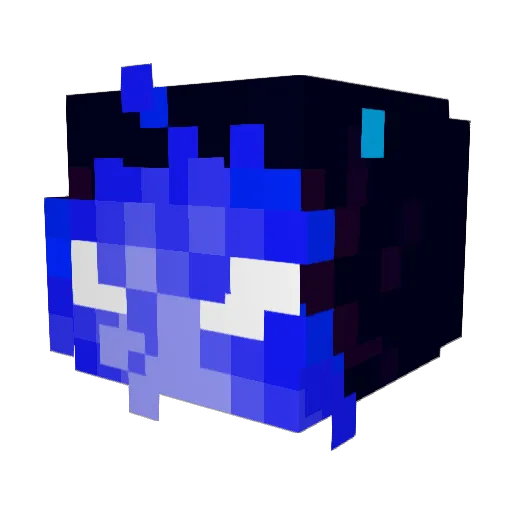 PraVi Minecraft avatar head, 3D render