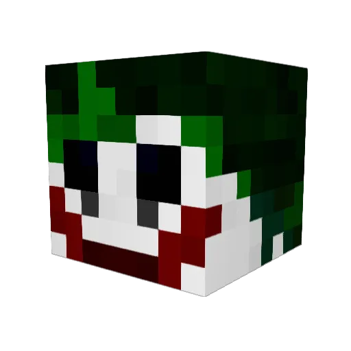 PracTic3 Minecraft avatar head, 3D render