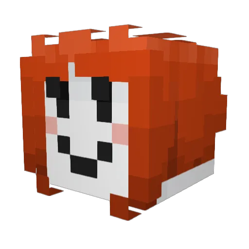 PracticalKiwi Minecraft avatar head, 3D render