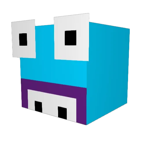 Praderius Minecraft avatar head, 3D render
