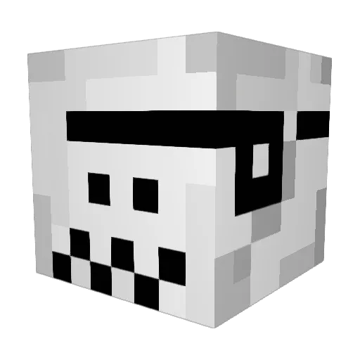 PraePrae_ Minecraft avatar head, 3D render
