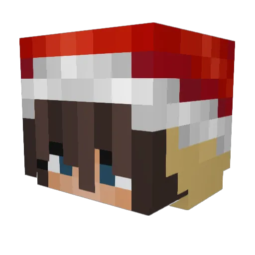 Praedikat Minecraft avatar head, 3D render