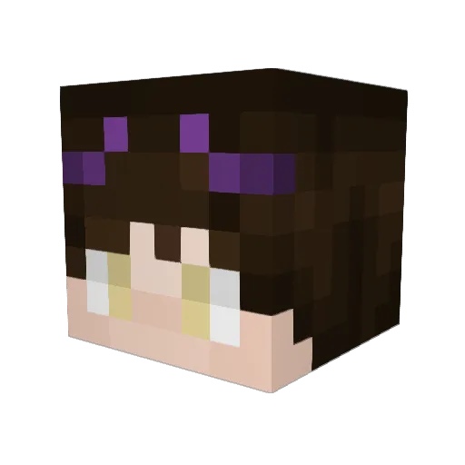 Praedorciel Minecraft avatar head, 3D render